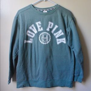 Pink Varsity Crew Neck